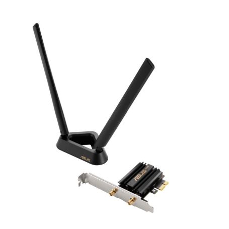 Asus PCE-AXE59BT - Wi-Fi 6E (802.11ax) AXE5400 Tri-Band PCIe Wi-Fi Adapter - 90IG07I0-MO0B00