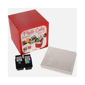 Canon PG-540/CL-541 Photo Cube Value Pack - 5x5 Phot Paper(PP-201 40sheets) + Black & Colour Cartridges - 5225B012