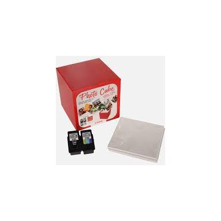 Canon PG-540/CL-541 Photo Cube Value Pack - 5x5 Phot Paper(PP-201 40sheets) + Black & Colour Cartridges - 5225B012