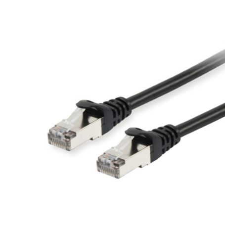 Equip Cat.6A S FTP Patch Cable, 10m, Black - 606108