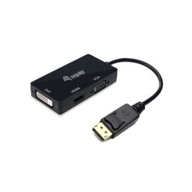 Equip DisplayPort to VGA   HDMI   DVI Adapter,Black - 133441