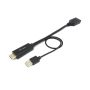 Equip HDMI to DisplayPort Adapter , Black - 119039