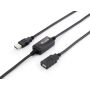 Equip USB 2.0 Active Extension Cable , 10.0m - 133310