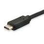 Equip USB 3.2 Gen 1 C to A Cable, 0.25m, M M, 5G transfer, 3A, Black - 128343