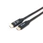 Equip USB 3.2 Gen 1 C to C Cable, M M, 1.0m, 5G transfer, 3A, Black - 128346