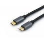 Equip USB 3.2 Gen 2 C-C Cable , M M, 0.5m, 10G transfer, 5A (100W), Black - 128353