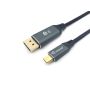 Equip USB-C to DisplayPort Cable, M M, 1.0m, 8K 60Hz, Aluminum Shell - 133421