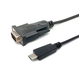 Equip USB-C to Serial (DB9) Cable, M M, 1.5m - 133392