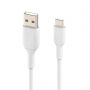 USB-A to USB-C PVC White 1m Twin Pack