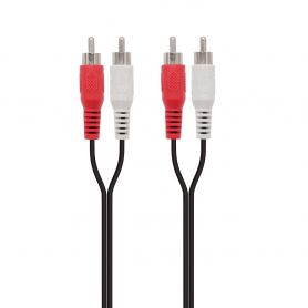 EWENT Cabo Áudio, 2 x RCA M - 2 x RCA M, 5.0m   - EC1603