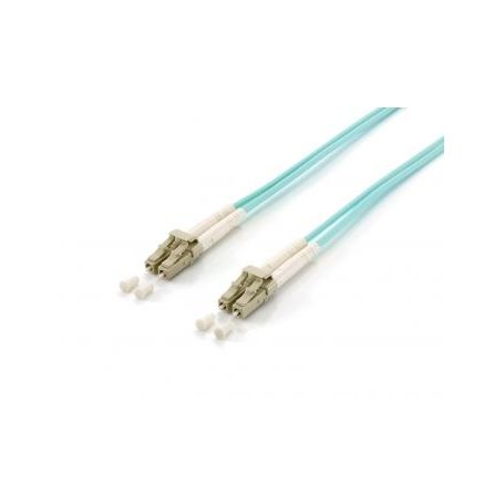 Equip FO Duplex Jumper LC LC 50 125µ 3,0m turquoise, OM3, LSOH  - 255413