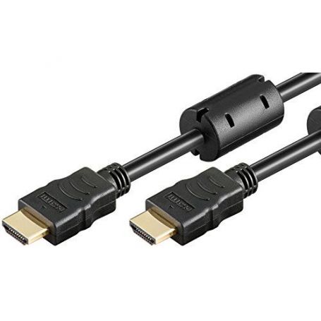 EWENT Cabo HDMI Pro com ethernet, M M AWG 30 1.0 mt, CU com ferrites, gold  - EC1310