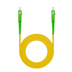 EWENT Fiber Optic Cable SC APC to SC APC Single Mode G.657A2 Simplex LSZH, 1m  - IM1400