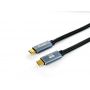 Equip USB 3.2 Gen 2 C to C Cable , M M, 1.0m, 10Gbps, 4K 60Hz, 5A (100W), Black  - 128357