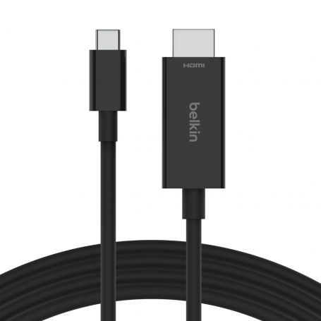 Belkin Connect - Cabo adaptador - 24 pin USB-C macho para HDMI macho - 2 m - preto - suporte 8K60Hz, DP Alt mode support