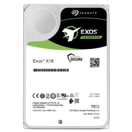 Seagate Exos X18 ST10000NM016G - Disco rígido - Enterprise - encriptado - 10 TB - interna - SAS 12Gb s - 7200 rpm