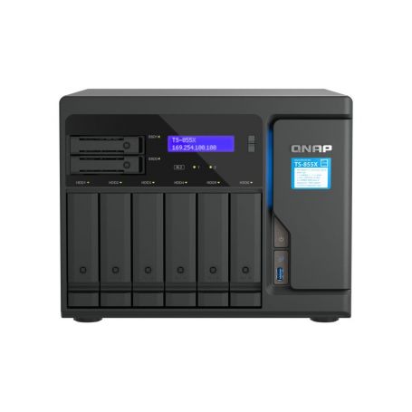 QNAP TS-855X - Servidor NAS - 8 baias - SATA 6Gb s - RAM 8 GB - 2.5 Gigabit Ethernet   10 Gigabit Ethernet - iSCSI assistência