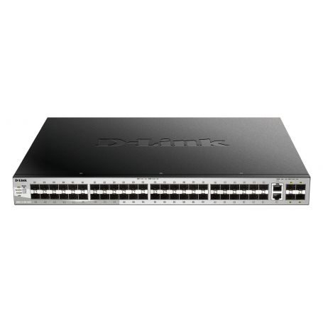 D-link 48 SFP ports Layer 3 Stackable Managed Gigabit Switch with 2 x 10GBASE-T ports and 4 x SFP+ ports  - DGS-3130-54S E