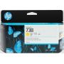 HP 738 130-ml Yellow DesignJet Ink Cartridge  - 498N7A