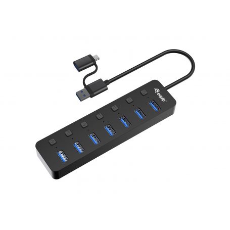 Equip 7-Port USB 3.2 Gen 1 Hub with Power Adapter  - 128965