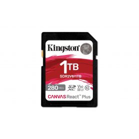 Kingston 1TB Canvas React Plus SDXC UHS-II 280R 150W U3 V60 for Full HD 4K  - SDR2V6 1TB