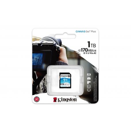 Kingston 1TB SDXC Canvas Go Plus 170R C10 UHS-I U3 V30  - SDG3 1TB