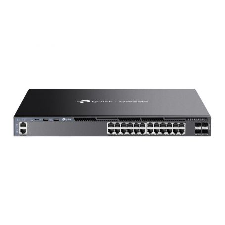 TP-Link Omada 24-Port Gigabit Stackable L3 Managed Switch with 4 10GE SFP+ Slots  - SG6428X