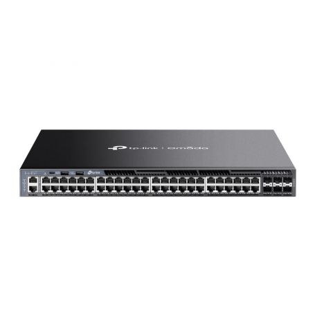 TP-Link Omada 48-Port Gigabit Stackable L3 Managed Switch with 6 10GE SFP+ Slots  - SG6654X