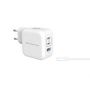 Conceptronic ALTHEA17W 3-Port 67W GaN USB PD Charger with USB-C Charging Cable, USB-C x 2, USB-A x 1, QC 3.0, PPS  -