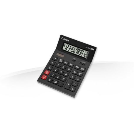 Canon AS-2200 - Calculadora de secretária de 12 dígitos. Visor de grandes dimensões com inclinação ajustável - 4584B001AB