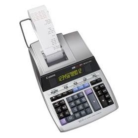 Canon MP1211-LTSC - Calculadora de Secretária com rolo. 12 dígitos com impressão em fita de tinta de 2 cores. Teclado espaçoso