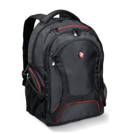 Port Designs Mochila Courchevel  Preto/Vermelho- 17.3'' - 160511