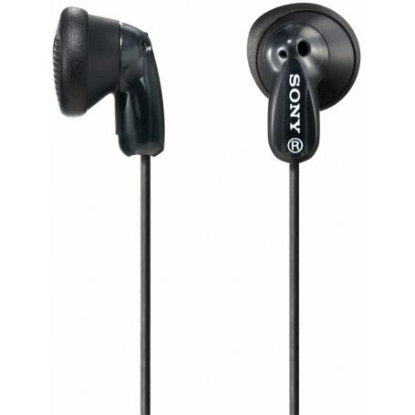 Sony MDR-E9LPB Preto - Auscultadores de tipo fechado, Diafragma de 13.5 mm para graves potentes. Cabo leve e resistente de 1.2 m