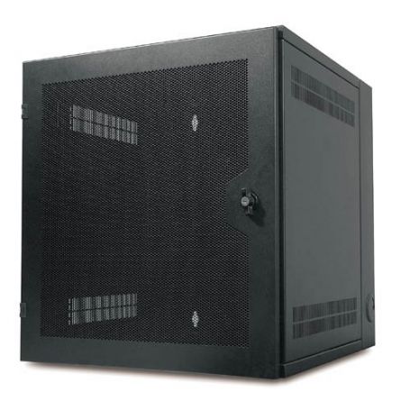 APC NetShelter WX Wall-Mount Enclosure 13U Vented Door Black - AR100HD