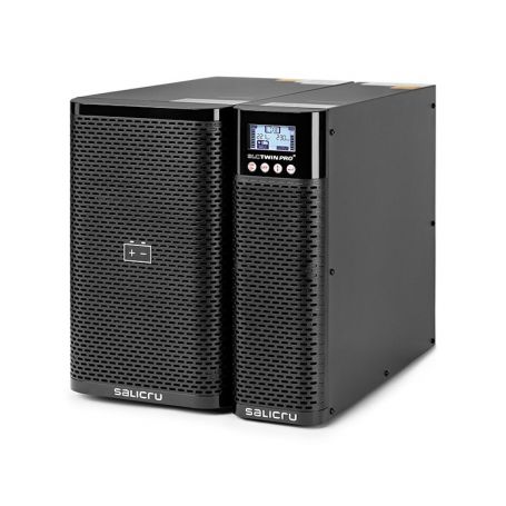 UPS Salicru SLC-1500-TWIN PRO2 IEC - BASE B1 + 2 EXT. - 1500VA, On-Line DB - 117 Min. (75% Carga) - 699CA000016+2x699BW000002