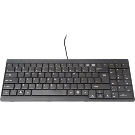 Keyboard for TFT consoles black, wired, USB russian layout