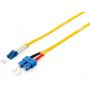 Equip Cabo FO Duplex Jumper LC/SC 09/125µ 2,0M, yellow, LSOH  - 254332