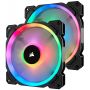 Corsair LL Series, LL140 RGB, 140mm Dual Light Loop RGB LED PWM Fan, 2 Fan Pack com Lighting Node PRO - CO-9050074-WW