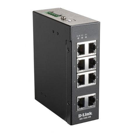 D-link 8 Port Unmanaged Switch with 8 x 10/100 BaseT(X) ports - DIS-100E-8W