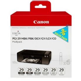 Canon PGI-29 MBK/PBK/DGY/GY/LGY/CO Multi sem segurança - 4868B018