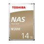 Toshiba N300 NAS - Disco rígido - 14 TB - interna - 3.5'' - SATA 6Gb/s - 7200 rpm - buffer 256 MB