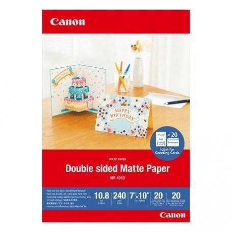 Canon MP-101D 7x10 20 - Double Matte Photo Paper 7x10 20 sheets - 4076C006