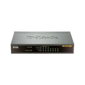 D-link 8-Port 10/100Mbps Fast Ethernet Unmanaged PoE Desktop Switch (with 4 PoE Ports) - DES-1008PA