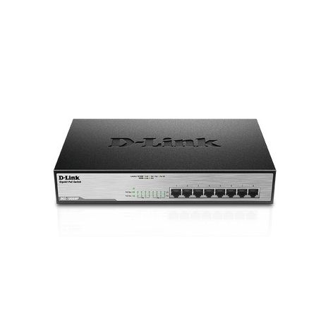 D-link 8-Port 10/100/1000Mbps Desktop Switch Gigabit PoE+ (140W) - DGS-1008MP