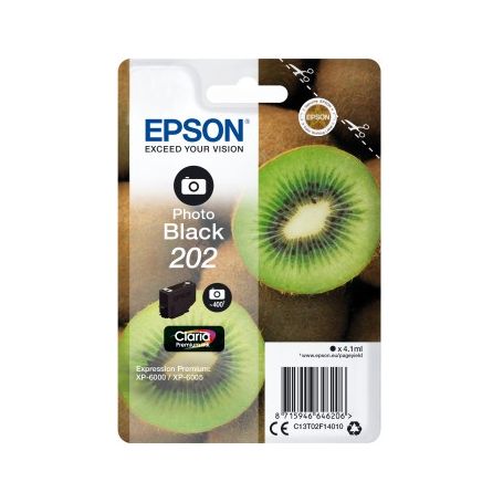 Epson Singlepack Photo Black 202 Claria Premium Ink - C13T02F14020