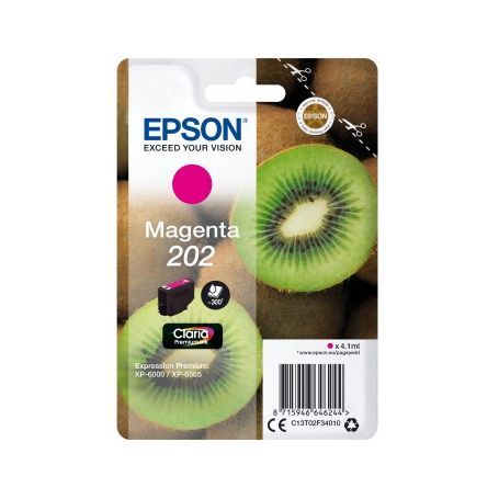 Epson Singlepack Magenta 202 Claria Premium Ink - C13T02F34020