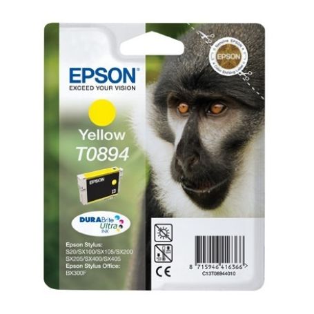 Epson Tinteiro Amarelo S20/ 21/ SX105/ 115/ 205/ 215/ 218/ 405/ 415/ Office BX300F - C13T08944021