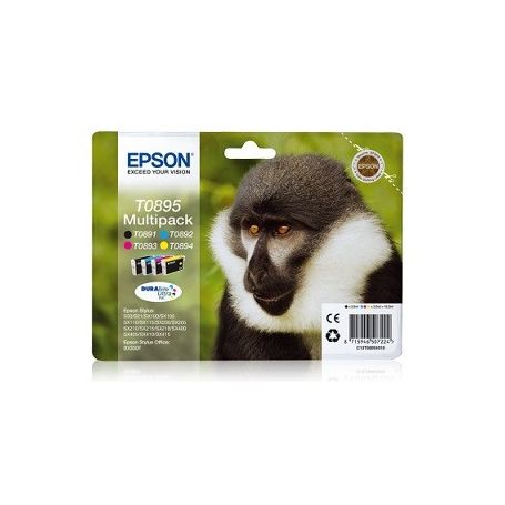 Epson MULTIPACK 4 Cores  para Stylus S20/ 21/ SX105/ 115/ 205/ 215/ 218/ 405/ 415/ Office BX300F  - C13T08954020