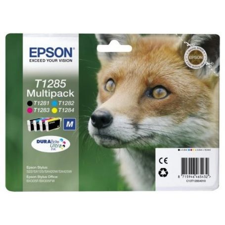 Epson MULTIPACK para S22/SX125/130/230/235W/420W/425W/430W/435W/440W/445W/Office BX305 (T128140+240+340+440) - C13T12854022