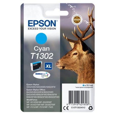 Epson Tinteiro Cyan Stylus SX525WD/620FW/ Office BX320FW/525WD/625FWD - C13T13024012